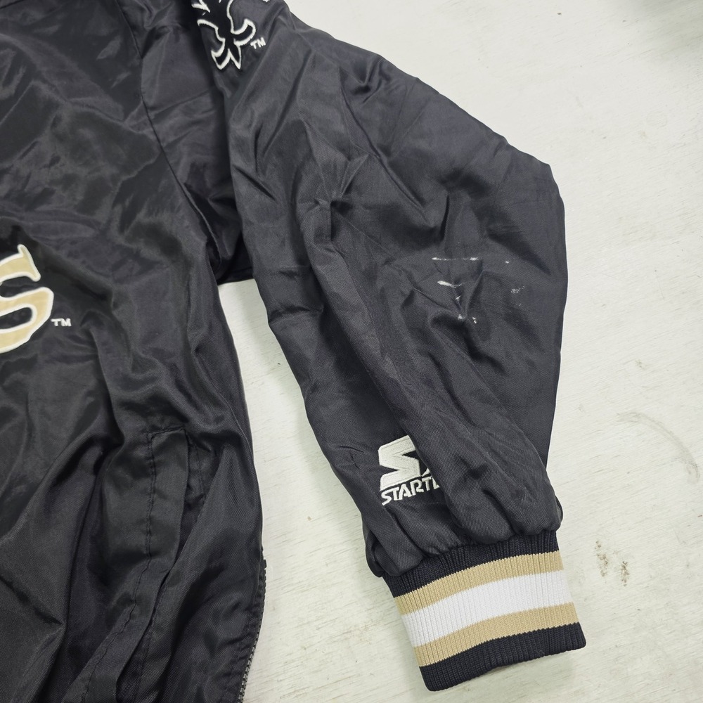 Vintage 90's Starter New Orleans Saints NFL Pro Line Pullover Jacket XL Korea - Picture 7 of 12